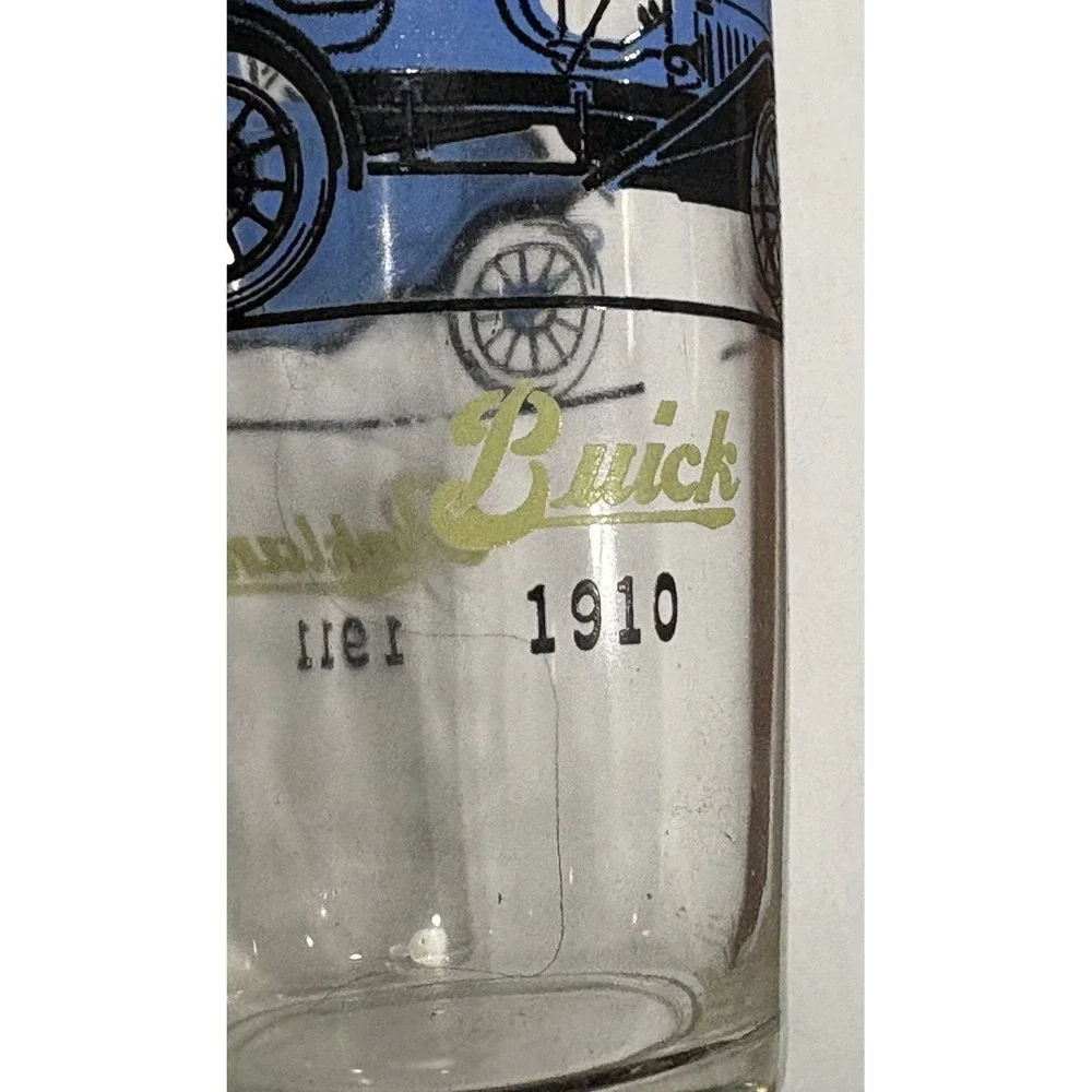 Buick Oakland Glass Tumbler 1910 1911 Hazel Atlas